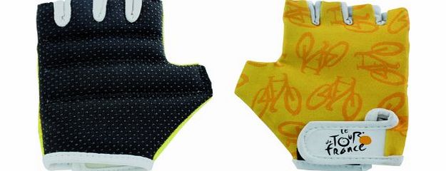 Tour de France Regular Bicycle Gloves - Yellow