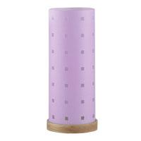 Tower cut out circular table lamp lilac