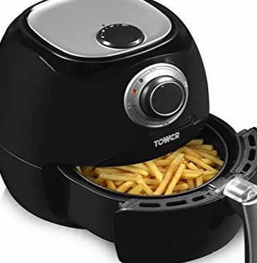 Tower T17005 Healthier Oil Free Rapid Air Fryer, 1350 W, 3.2 L - Black
