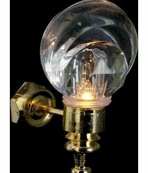 Town Square Miniatures Dolls House Miniature Lighting Electric Light Outside Art Deco Globe Wall Lamp