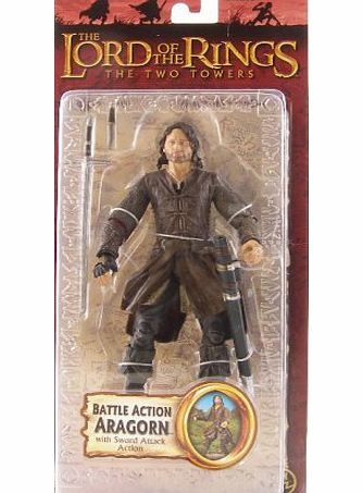 Toy Biz Battle Action Aragorn Lord Of The Rings Trilogy Figure