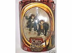 Toy Biz Merry and Pippin in elven cloaks lord of the rings action figure