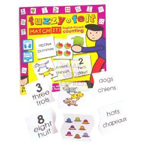 Toy Brokers Fuzzy Felt English And French Counting