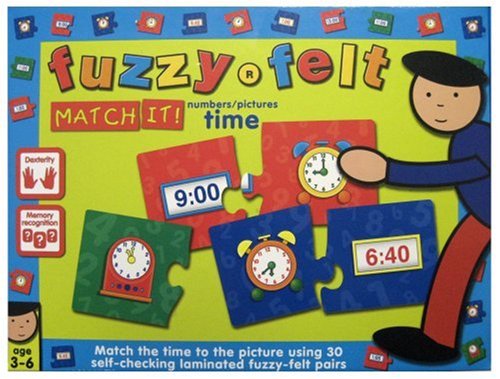 Toy Brokers Fuzzy Felt Time Match It
