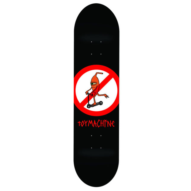 No Scooter Skateboard Deck - 8.25 inch