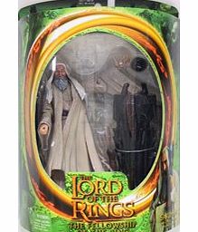 Toybiz Lord of the Rings Saruman With Magic Floating Palantir On Base action figure