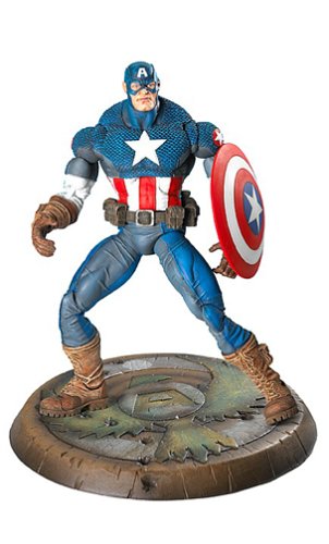 Toybiz Worldwide Marvel Legends- Series VIII Figure & Comic Book: Captain America