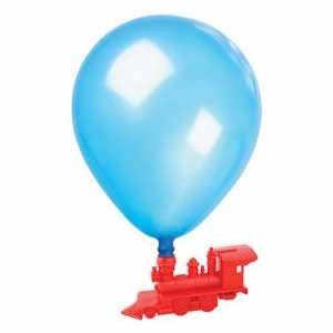 Balloon Powered Train