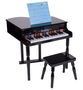 used black baby grand piano