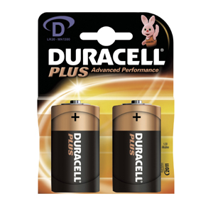 Pack of 2 D Batteries