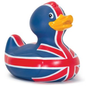 Union Jack Rubber Bath Duck