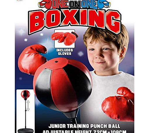 Toyrific Kids Punch Ball With 6 Ounce Boxing Gloves amp; Stand