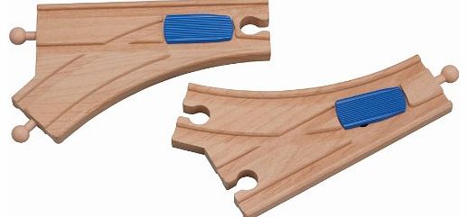 Mechanical Curved Switch Track (2 Pieces)