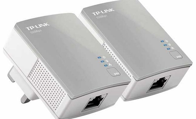 500Mbps Nano Powerline Adapter - Twin Pack