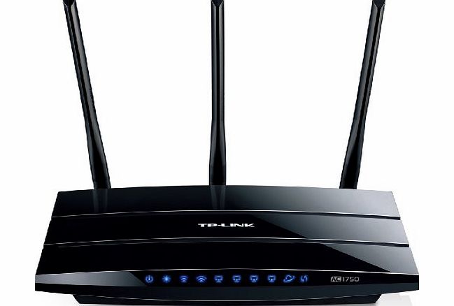 TP-Link Archer C7 AC1750 Wireless Dual Band Gigabit Cable Router (2.4GHz 450Mbps, 5GHz 1300Mbps, 2 USB Ports for Storage Sharing, Printer Sharing, FTP Server and Media Server, IPv6)