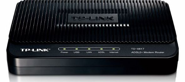 TP-Link TD-8817 ADSL2  Ethernet/USB Modem Router for Phone Line Connections
