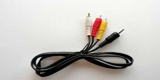 TR Computers Ltd Replacement Camcorder AV TV lead. 3.5mm to 3x phono. Cable suits many (but not all) Sony, JVC amp; Canon models.