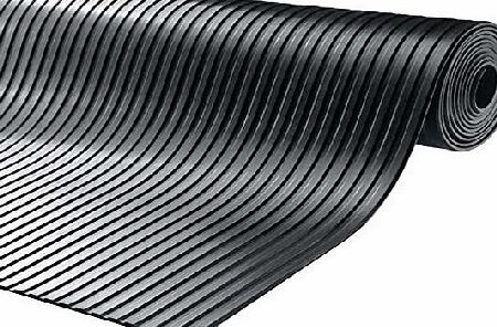 TR-tools Heavy Duty Rubber Flooring Black Ribbed (D)