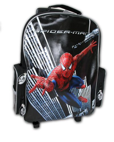 Spider Man 3 Large Wheeled Bag Red and Black