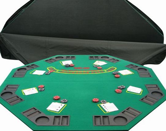 Trademark Commerce Solid Wood 2 Fold Poker-Blackjack Tabletop - Single sided