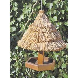 traditional oak hanging bird table