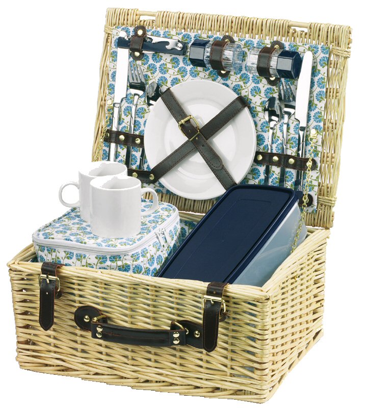 Traditional Willow Picnic Basket