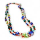 Traidcraft Blue Long Beaded Necklace
