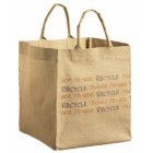Jute Recycled Bag (brown text)
