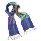 Traidcraft Mixed Purples Phulia scarf