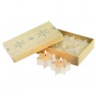 Traidcraft Snowflake Candles - Set of 6