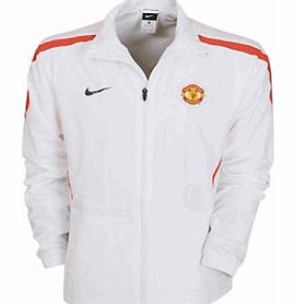 Nike 2010-11 Man Utd Nike Woven Warmup Jacket (White)