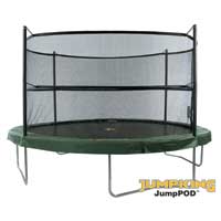 JumpKing JumpPod 10ft Trampoline inc Cover- Ladder and Shoe Net