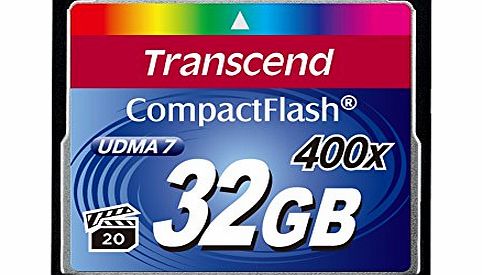 Transcend 32 GB 400x Compact Flash Memory Card TS32GCF400