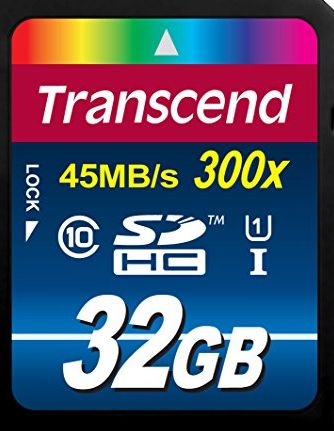 Transcend 32GB Premium SDHC Class 10 UHS-I 300x Memory Card