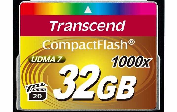 Transcend 32GB Ultimate 1000x CompactFlash Memory Card