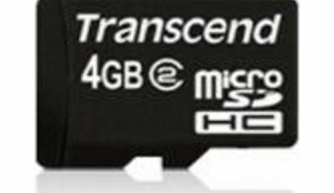 Transcend 4Gb Micro SDHC (Class 2) SD Card