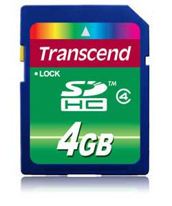 Transcend 4GB Secure Digital High-Capacity Flash