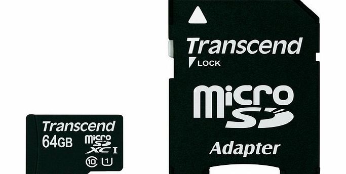Transcend 64GB Premium microSDXC CL10 UHS-1 Mobile Phone