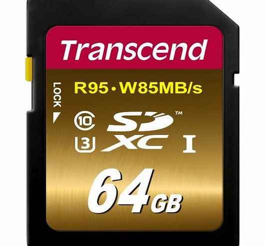 Transcend 64GB Ultimate SDXC UHS-I U3 High-Speed Memory