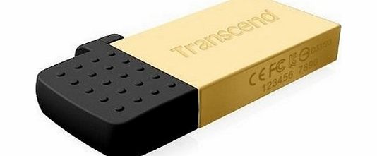 Transcend 8GB Jetflash 380G OTG USB2.0 Flash Drive - Gold