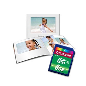 Transcend 8GB SD Card Plus Photobook bundle