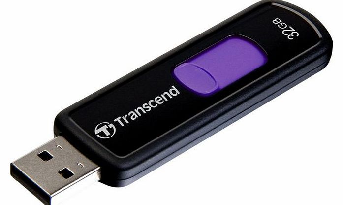 Transcend JetFlash 500 USB Flash Drive in black - 32 GB