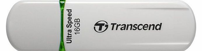Transcend JetFlash 620 2.0 USB Flash Drive in white/green