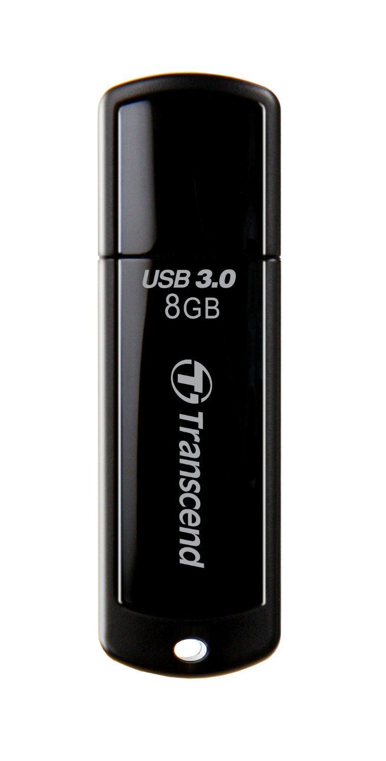 Transcend JetFlash 700 Black USB Flash Drive - 8GB