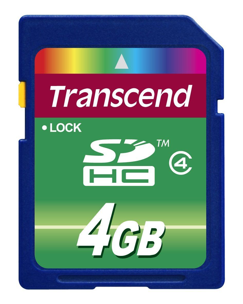 Transcend Secure Digital Card SDHC Class 4 - 4GB