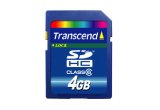 Transcend Secure Digital Card SDHC Class 6 - 4GB