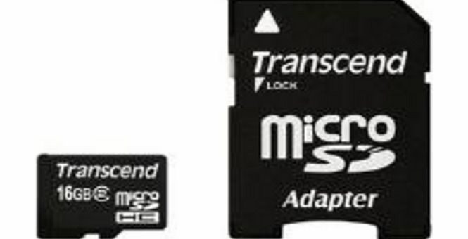 Transcend TS16GUSDHC2 microSD16GB  1Ad Cl2 SDHC