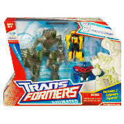 Transformers Animated Deluxe Figure with 2