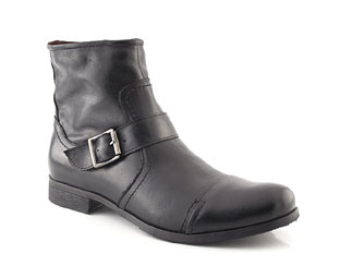 Transit Leather Ankle Boot With Buckle