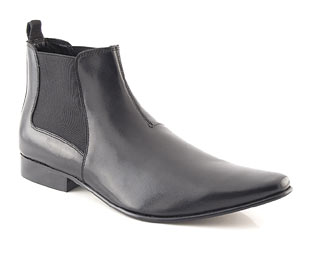 Transit Leather Pull On Ankle Boot